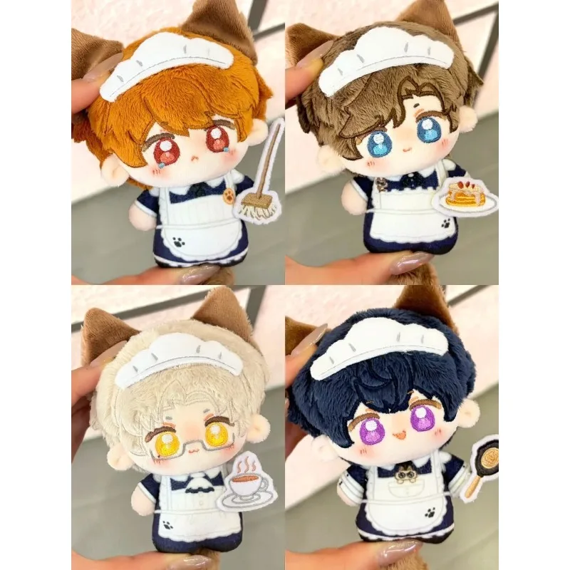10CM Anime Tears of Themis Luke Pearce Artem Wing Cosplay Cotton Plushie Cute Plush knapsack Keychain Pendant Birthday Gift