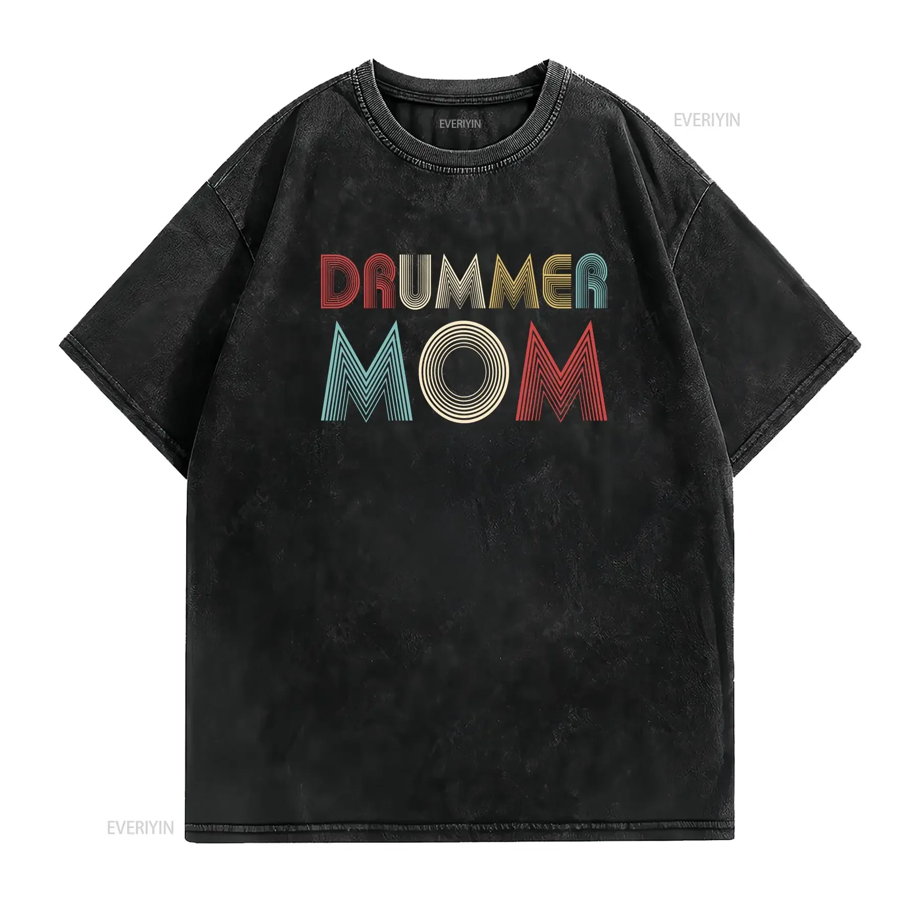 Drummer Mom T Shirt Musician Music Instructor Band for women oversized tees men plus size shirts vintage Washed Stylish Soft