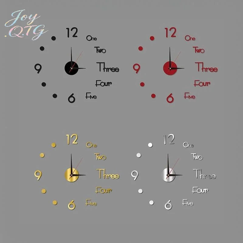 Hot Sale Luminous DIY Wall Clock Glow In The Dark Silent Non Ticking Perfect For Home Office Wall Decor