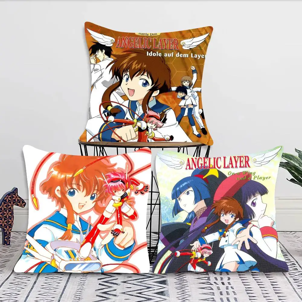 Angelic Layer Anime Pillow Case Fashion Square Pillowcase Bedroom Sofa Room Ins Decoration Leisure