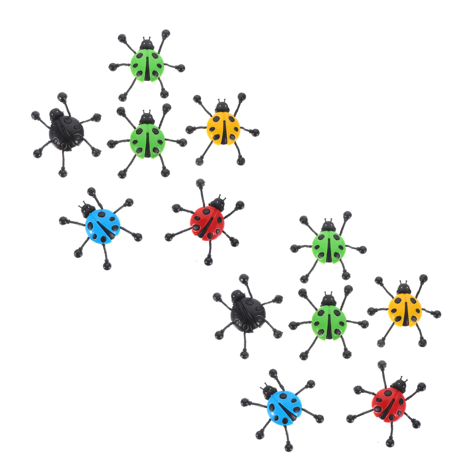 12 Pcs Climbing Wall Ladybug Toy Farm Window Crawler Stretchy Toys Sticky Insect Animal Plaything Puzzle Child