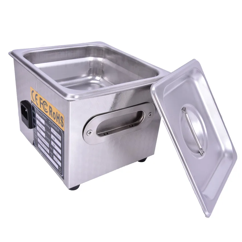 1.3L صغيرة بالموجات فوق الصوتية الأنظف سخان ومؤقت 60 واط 40 كيلو هرتز للنظارات المنزلية مجوهرات بالموجات فوق الصوتية الأنظف مع سلة