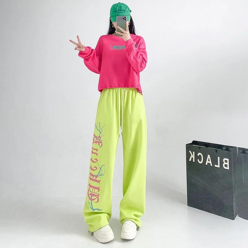 

Fitn Square Dance Costume Футболка Длинные брюки Ghost Dance Yoga Long Sve круглый Ne Комплект из двух предметов для женщин 25-35 лет