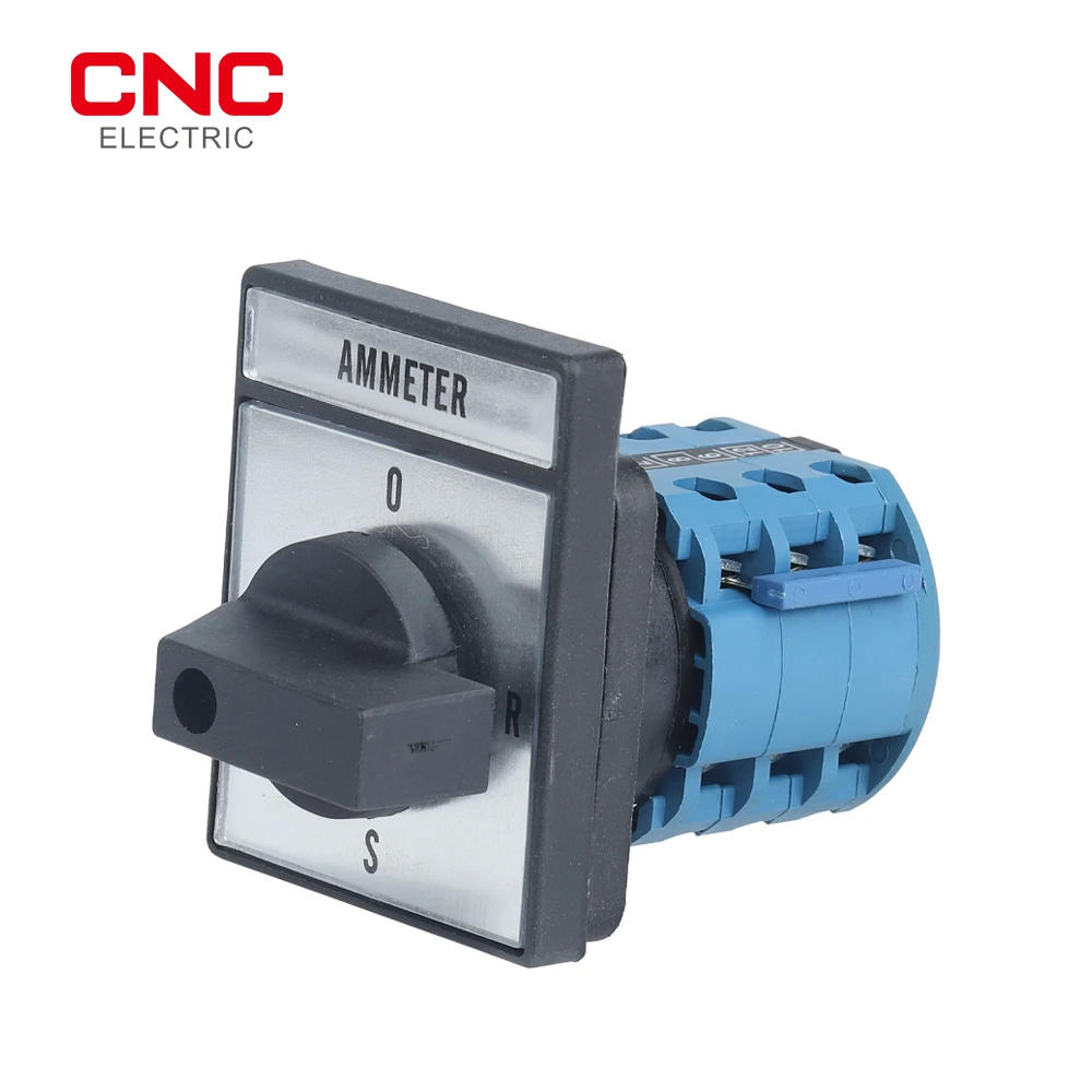 CNC LW28-20A AMMETER 660V 20A 4-Position 3Poles Panel Mount  Rotary Selector Changeover Switch