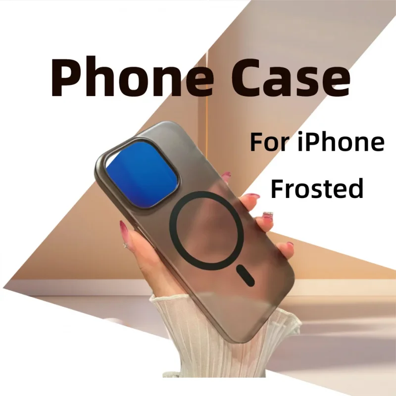 

Оптовая продажа, 5 шт. для iPhone 17 Pro, чехол Magsafe Coque 16 15 Max, матовые чехлы для телефонов с защитой от отпечатков пальцев, мягкий силиконовый чехол из ТПУ