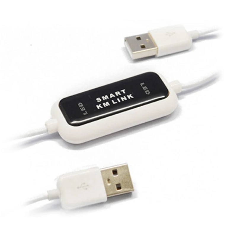 USB 2.0 KM Link PC To PC SMART KM LINK Cable ABS SMART KM LINK Cable Data File Transfer USB Switch