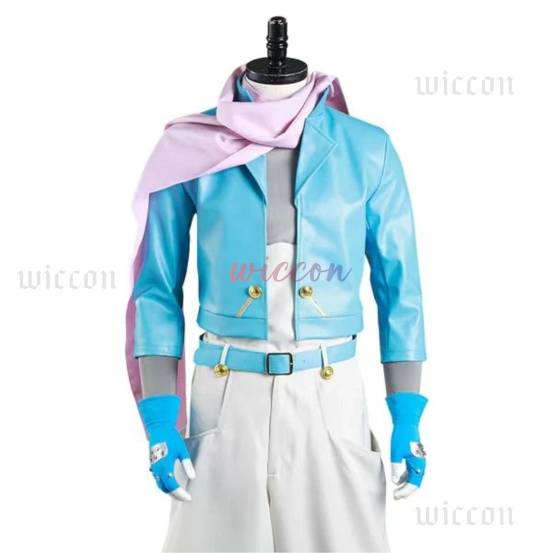 جوجو مغامرة الجزء 2: اتجاه المعركة قيصر تأثيري حلي أنثونيو زيبيلي معطف السراويل أحذية هالوين كرنفال البدلة