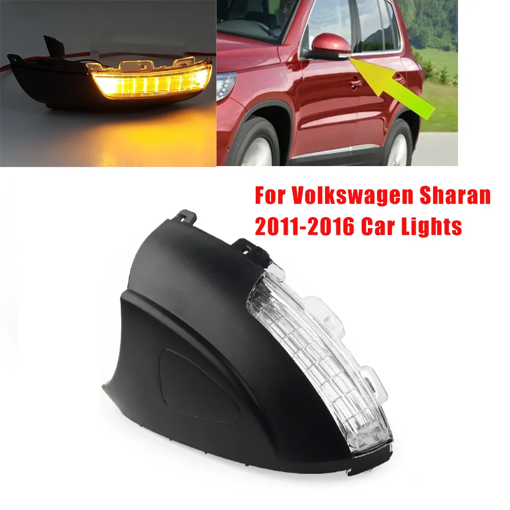 

For VW Tiguan 2008-2016 Car Left Side Rear View Mirror Turn Signal Light 5N0949101B For Volkswagen Sharan 2011-2016 Car Lights