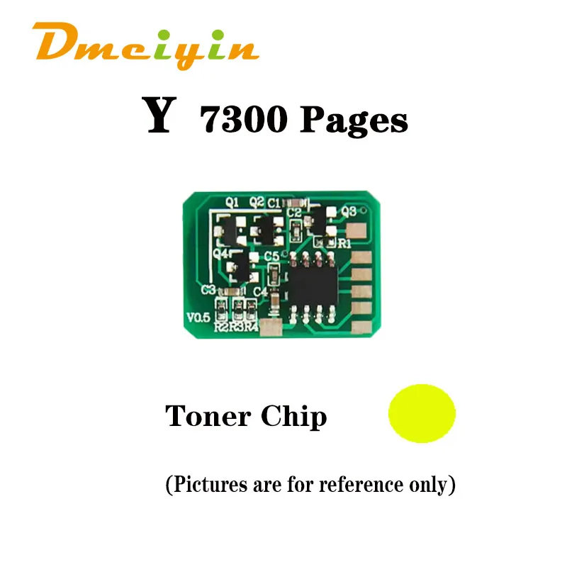 Für OKIC822 EUR/RUSSLAND Version 7K/7,3 K Seiten Toner Chip BK C M Y Farbe