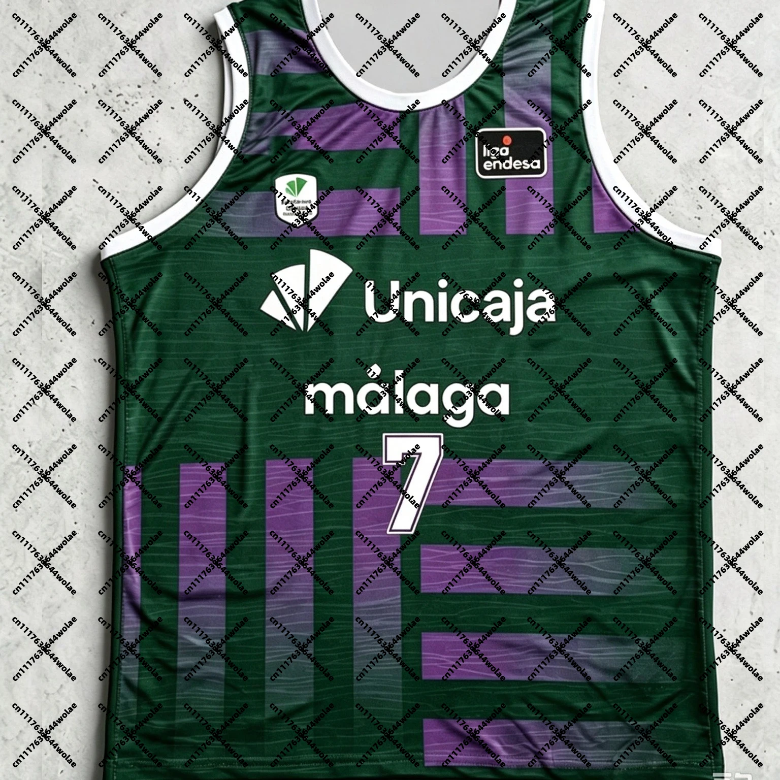 NEW 26/27 Season Malaga Basketball Home Jersey Fan Special Edition Jersey Sports Quick-Dry Vest Basketball Training Suit