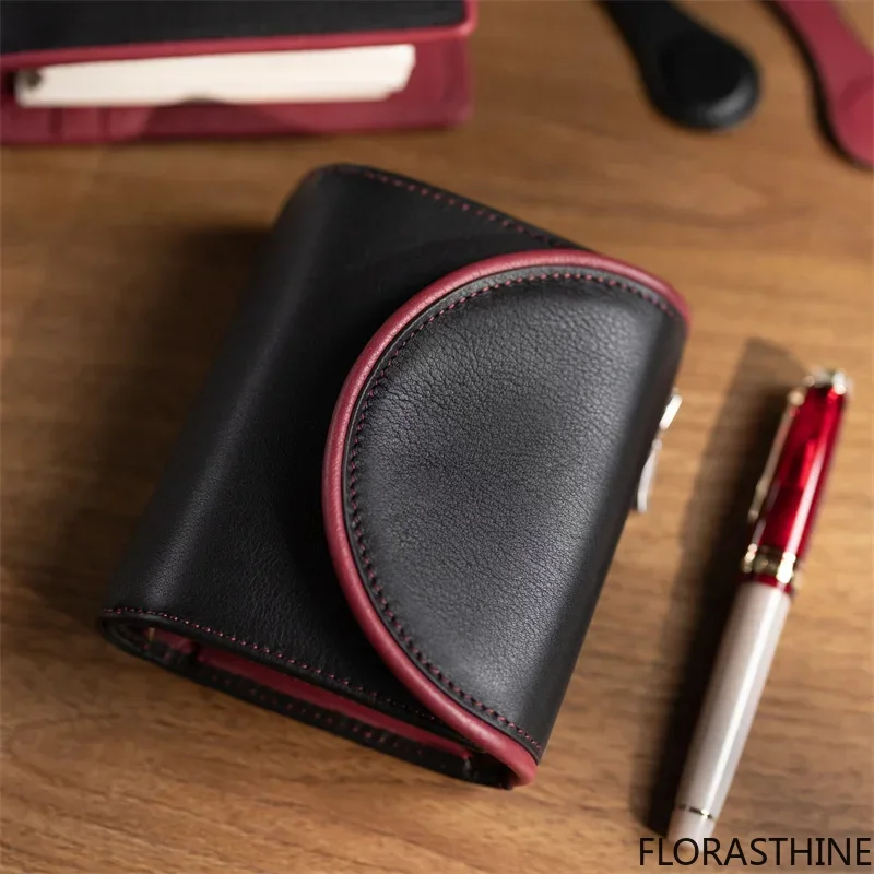 A8 Notebook Made of Cowhide High-End Cowhide Cover a Pocket Book Students to Track Keep of Their Daily Studies and Notes