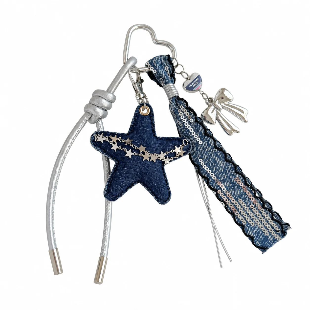 Five-Pointed Star Key Chain Decorative Star Decorative Charm Bag Charm Lightweight Backpack Charm For Crossbody Bags Bag