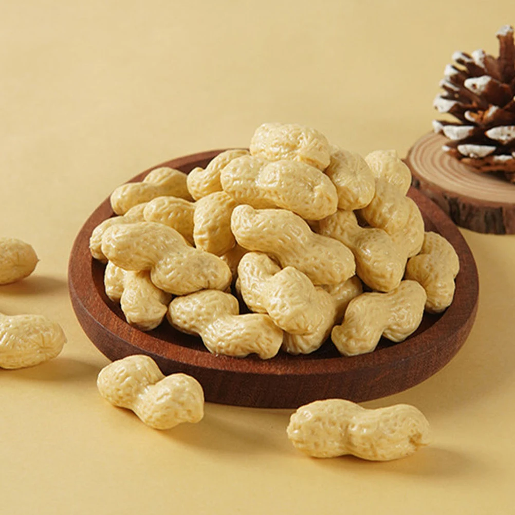 

6 Pcs Simulated Peanut Props PVC Realistic Artificial Decor Home Supermarket Display Kids Toy Layout Montessori