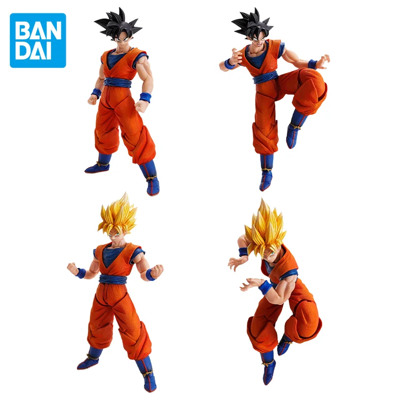 Bandai Original Dragon Ball Z Anime IMAGINATION WORKS 1/9 Son Goku Action Figures Collectible Model Doll Toys Gifts for Kids