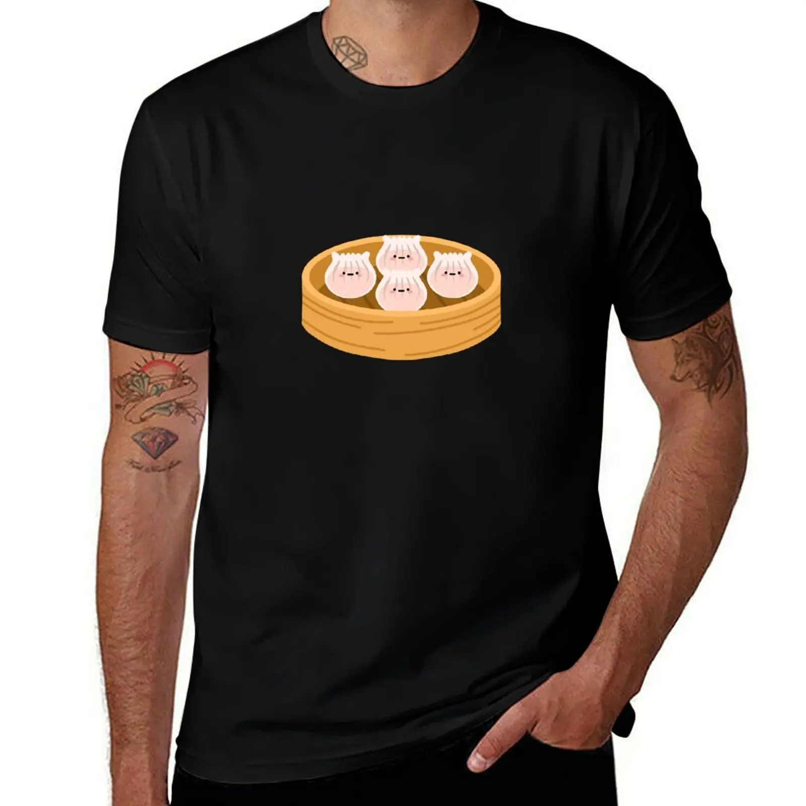 Camiseta Har Gow in Steamer, estilo urbano, informal, de manga corta