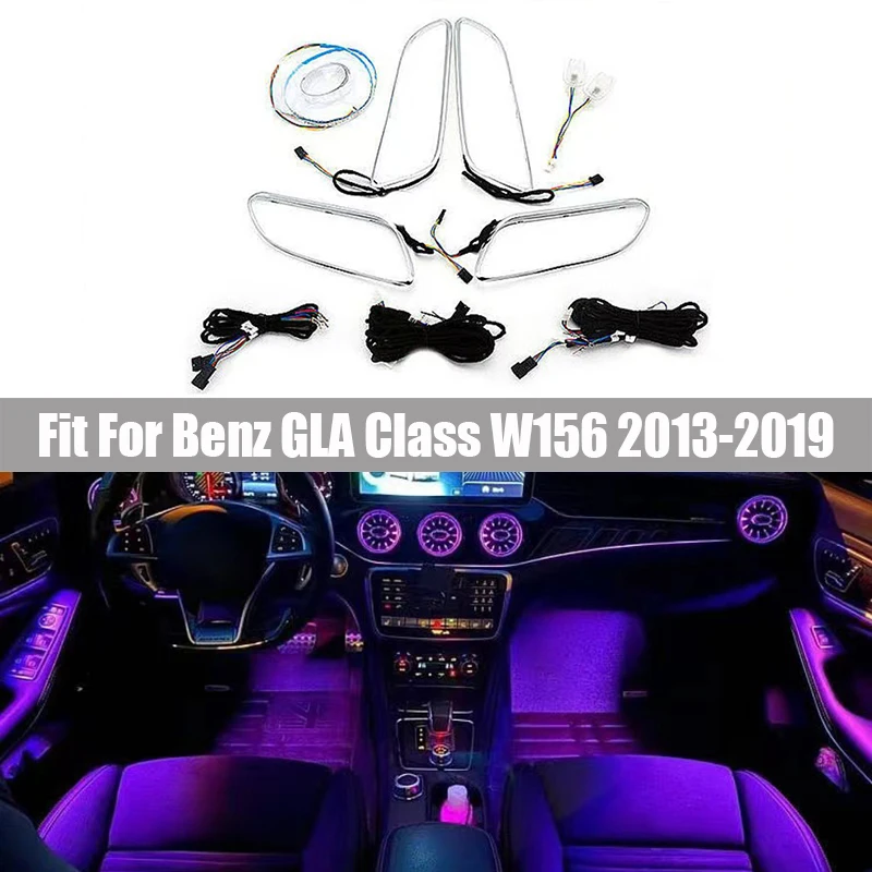 Fit for Mercedes Benz GLA Class W156 2013 2014 2015 2016 2017 2018 2019 Models 12 Color Colorful Ambient Light