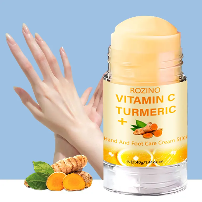 Vitamin turmeric hand and foot stick, used to moisturize hands and feet, making the skin elastic