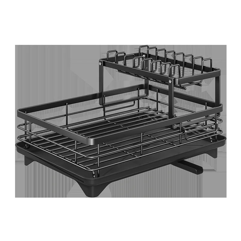 

Kitchen Dish Rack Tableware Storage Dish Shelf Cupboard Household Countertop Plate Storage Box Drain