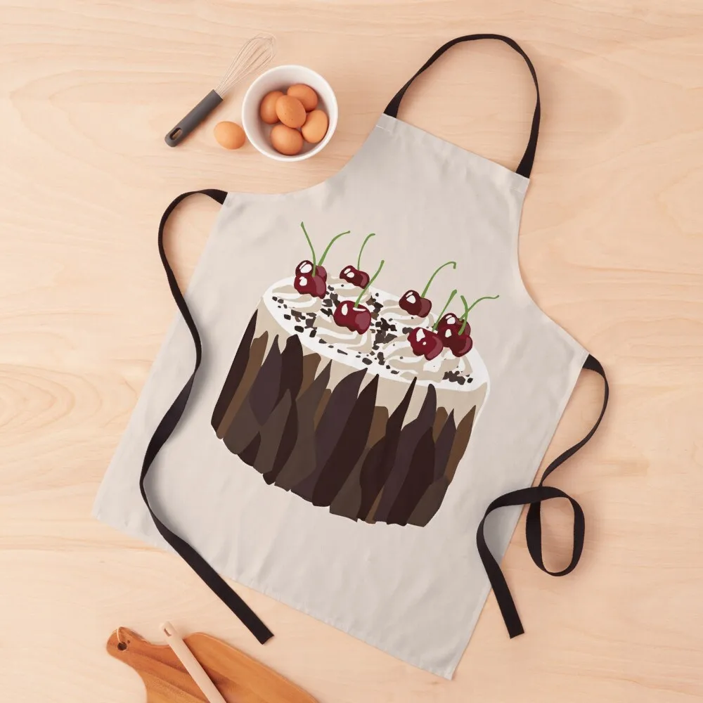 

German Black Forest Cake Apron Kitchen Man with personal logo Korean Apron