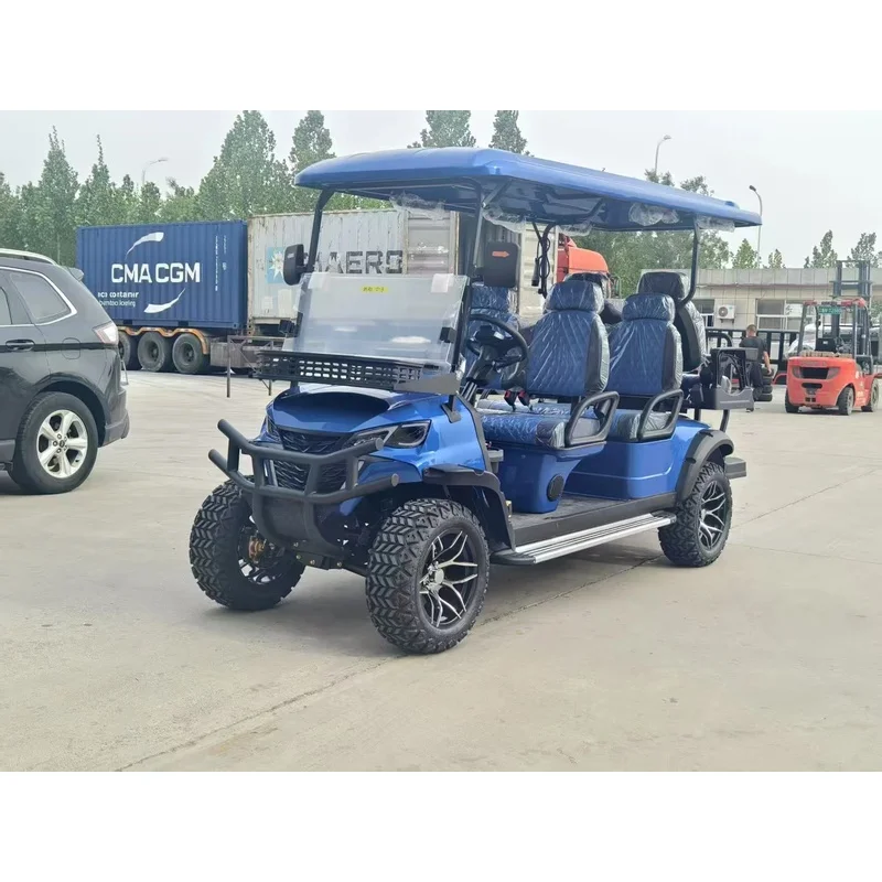 Factory-Direct Cart 3-4 Seats 30-40km/h Speed 70-90km Range CE Certified 48V/60V/72V Battery Steel Chassis 12