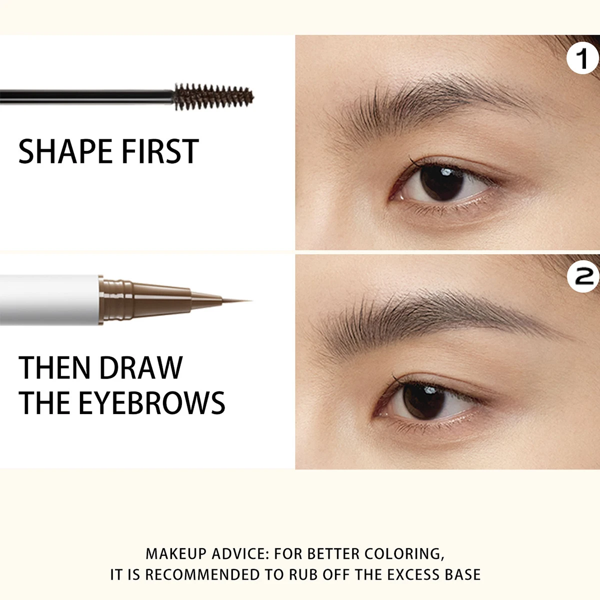 [ClearanceSale] Little ONDINE DOUBLE HEADED SHAPED EYEBROW PENCIL 01-03,Single-Ended,Effortless Outlining,Beginner-Friendly