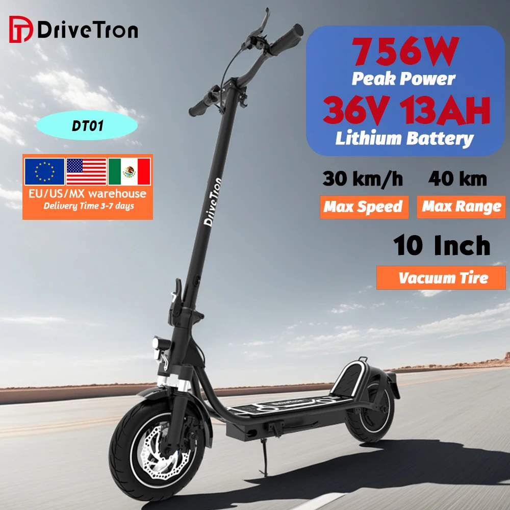 

USA/EU/MX Warehouse Cheap Electric Scooters For Adult 400W 36V13Ah E Scooter Roadworthy Electric Roller 25 kmh Folding Scooter