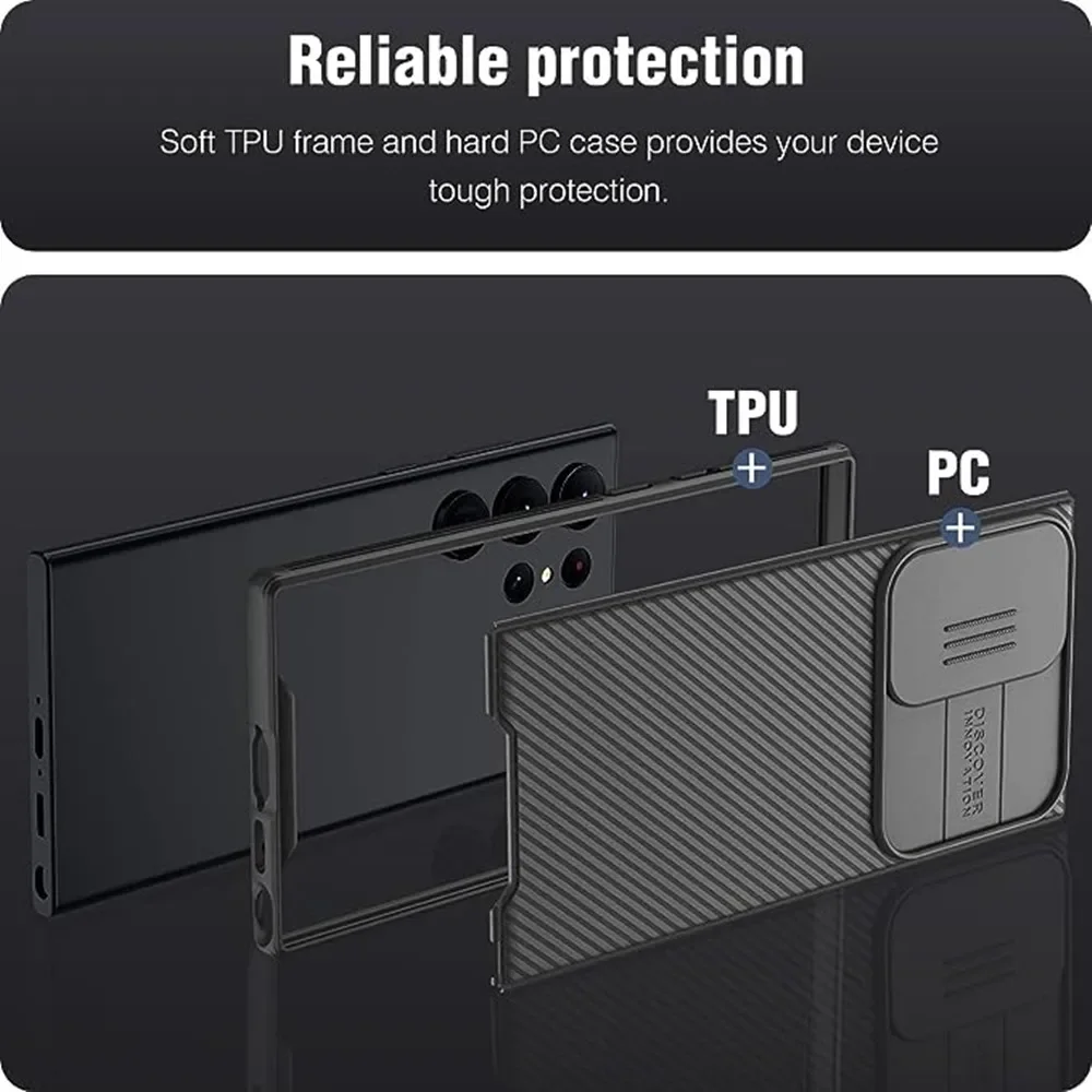 For Samsung Galaxy S24 Ultra / S23 Ultra Magsafe Case Nillkin CamShield Pro Camera Protection Matte S22 Ultra Magnetic Case