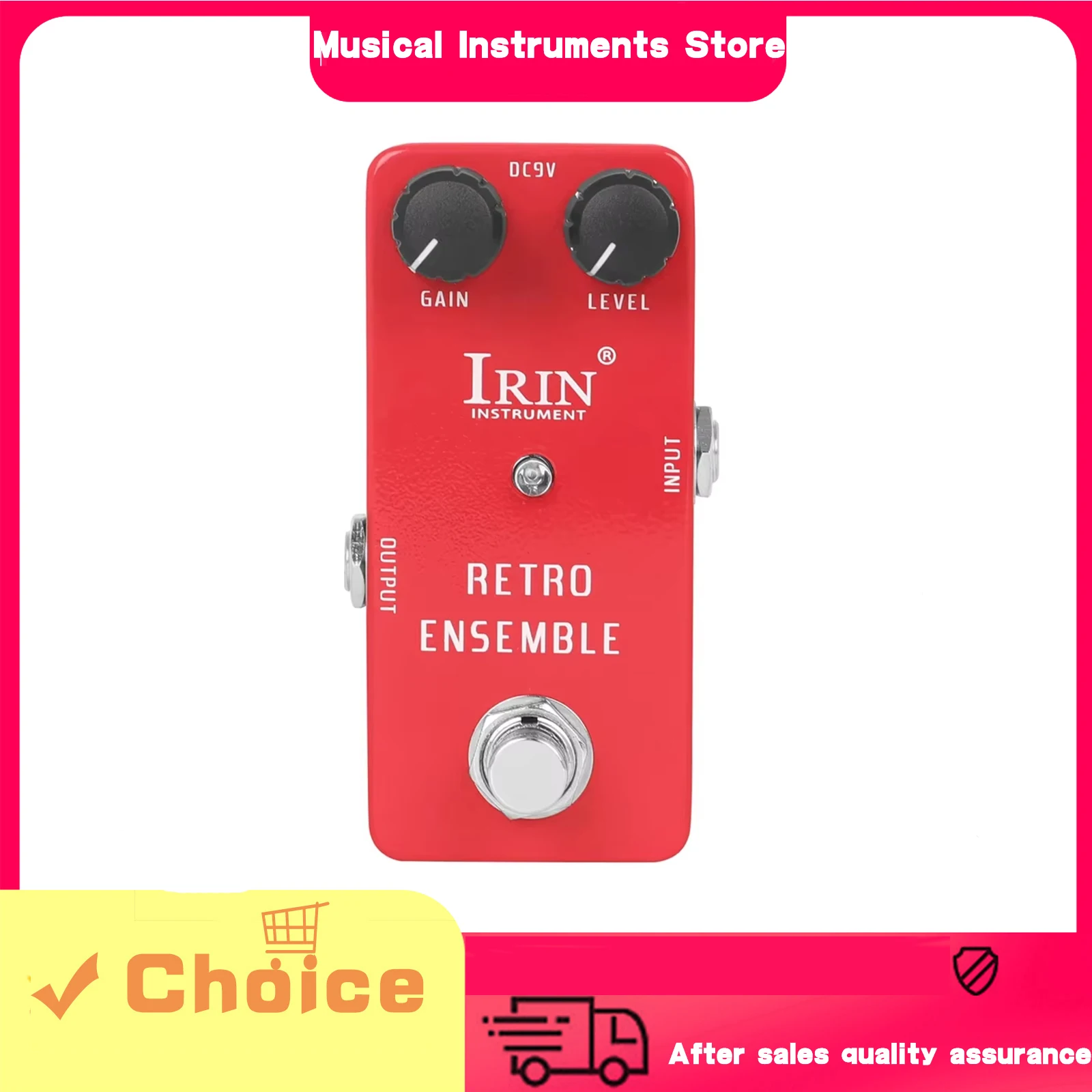IRIN RS-05 Retro Ensemble Guitar Effects Pedal Simulate the Retro Chorus Effect True Bypass Pedals Electric Guitar Accessories