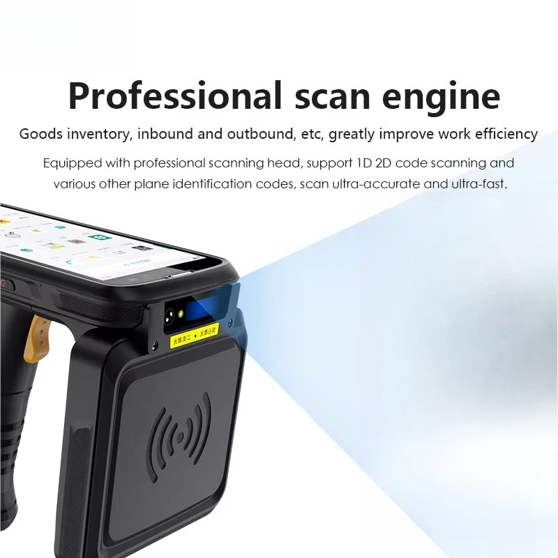 2026 upgrade industrial  scanner remote 20 meters wireless WiFi  handheld reader QR code/barcode/NFC