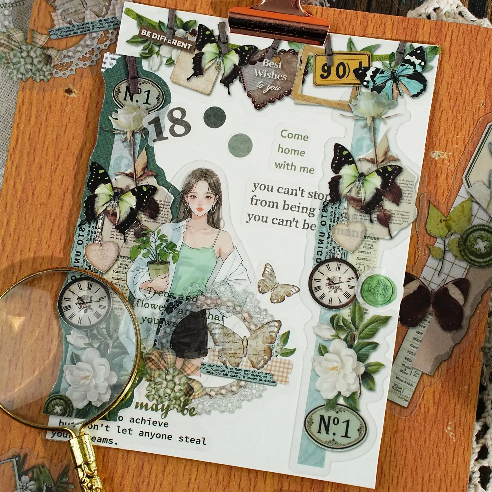 20 قطعة/1 مجموعة Kawaii سجل ال - مراجعة Garden Journal Planner وسعره