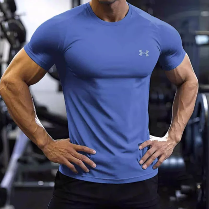 

Мужская быстросохнущая футболка Under Armour, спортивный топ с коротким рукавом для тренировок, бега и фитнеса 1327965-100/561/001