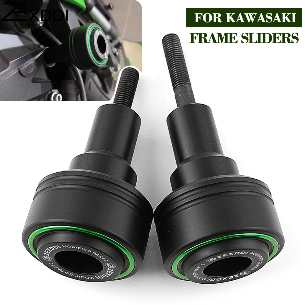 

For Kawasaki Z900 Z650 Z500 Z400 Z750 Z1000 ninja 650 500 400 ZX4R ZX6R ZX10R Motorcycle Frame Sliders Crash Falling Protector