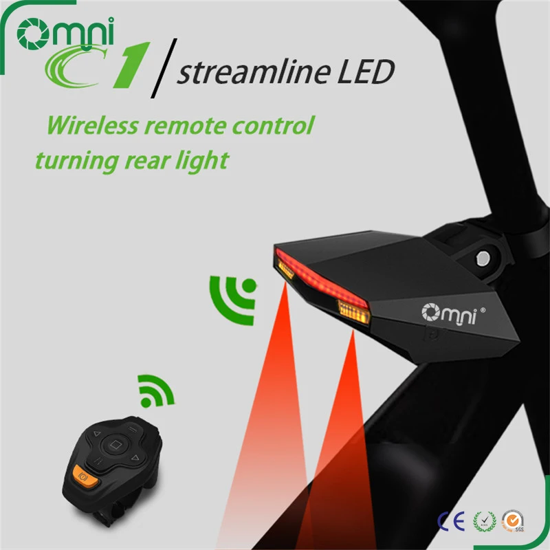 Reasonable Price Smart Bicycle Accessories Wireless Tail Light Remote Control Led Bike Back Lights
