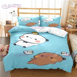 Cute Bubu Dudu Printed Bedding Set Soft Microfiber Duvet Cover Comforter Cover Queen King Size Bedclothes with Pillowcases Set