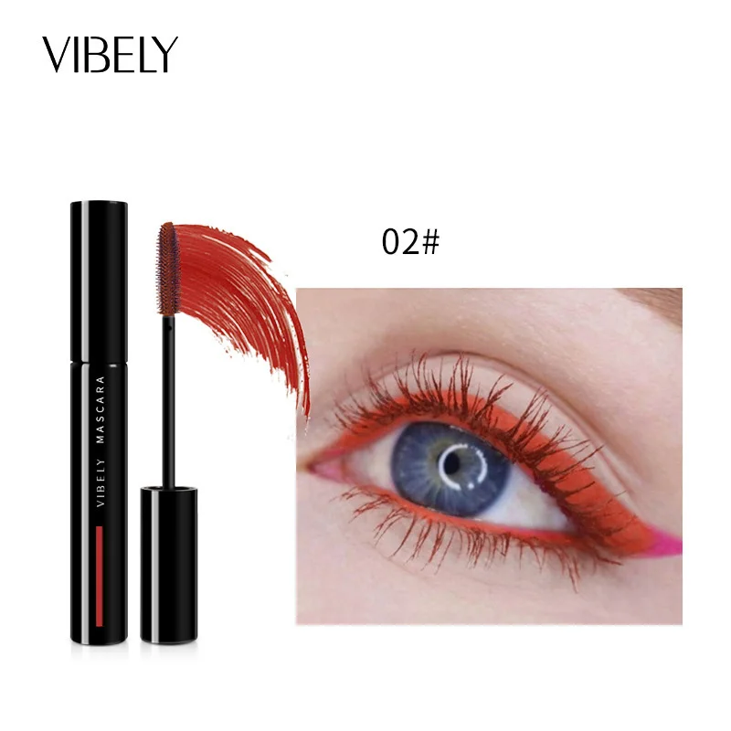 Eye Lashes Vibrant Colors Bold Blue Green Red Mascara Curling Eye-catching Looks Unleash Your Creativity Lengthening Makeup