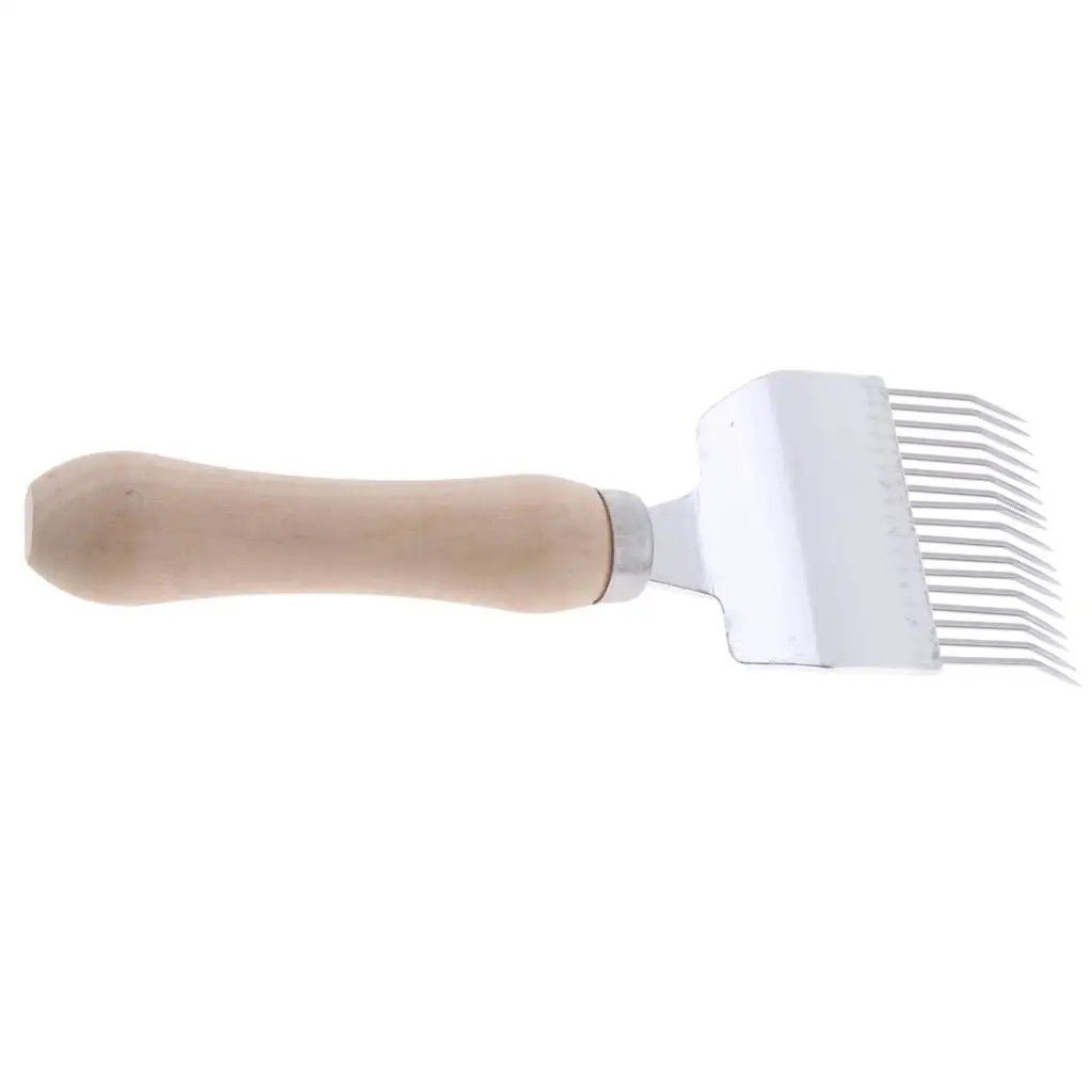 Beekeeping Equipment Bee Uncapping Fork Scratcher Stainless Tool for Honeycomb Frames Uncapping and Beehive Maintenance Tasks