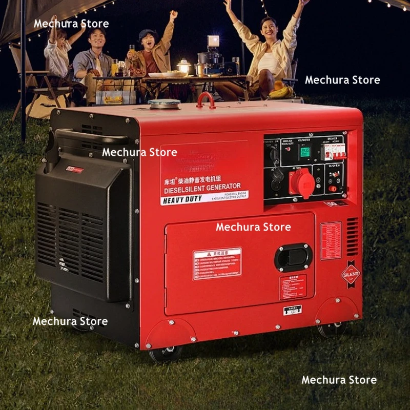Low Noise Diesel Generator – 5/8/10/12/15KW Single Phase 220V & Three Phase 380V Quiet Power Solution for Home & Industrial JT60