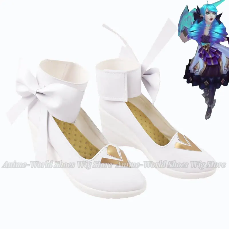 

Game LOL Gwen Cosplay Shoes PU Leather Shoes Halloween Carnival Boots Cosplay Prop Custom Made