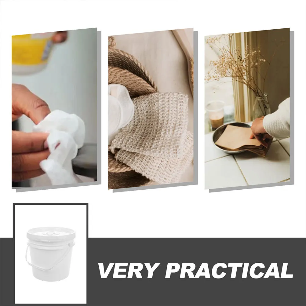 Secchio porta salviette in plastica da 2 pezzi, sigillo ermetico, contenitore per salviette per bambini, contenitore per riporre oggetti portatili da viaggio per auto, secchio per salviette