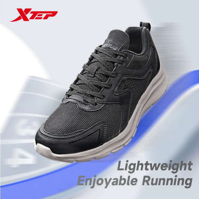 Xtep Men's Running Shoes Sports Shoes Men's Lightweight Shock Absorption Casual Shoes Student Shoes 879119110110