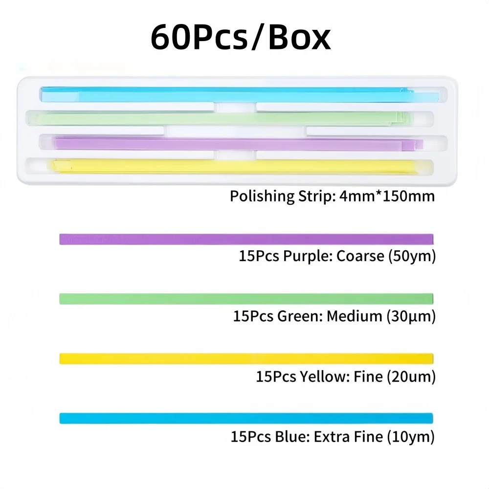 20/10/5Boxes Dental Polishing Strip 4*150mm Tooth Interdental Resin Surface Grinding Whitening Sanding Dental Tool Material