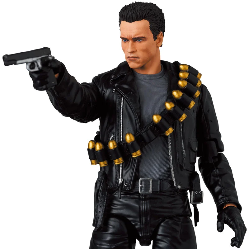 Figura de Acción Original Mafex Medicom Terminator 2 Judgement Day Mafex No.199 T-800 Arnold T2 Ver.