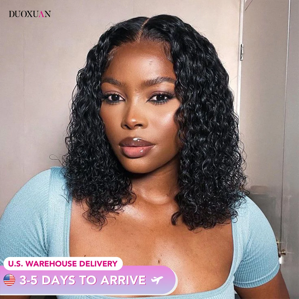 

Curly Wigs Human Hair Pre Plucked Curly BOB Wig Human Hair 13x4 Lace Front Wig Human Hair Deep Wave Pre Plucked Lace Wig 14 Inch