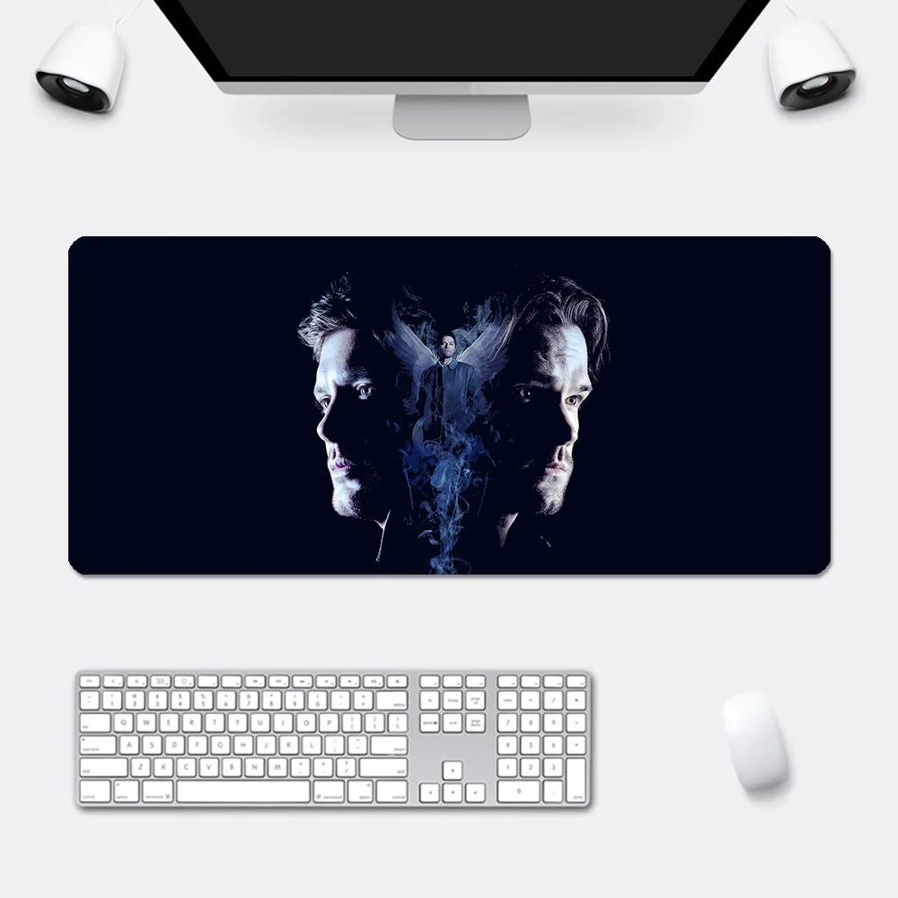 U.S. Dramas Supernaturals Mousepad HD Printing Computer Gamers Locking Edge Non-slip Mouse Pad XXL90x40cm Keyboard PC Desk Pad