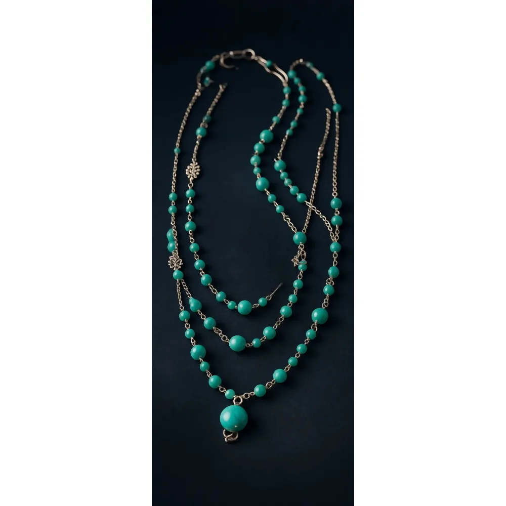 

Многослойное длинное серебряное ожерелье с бусинами и жемчужными камнями, двойная цепочка для женщин