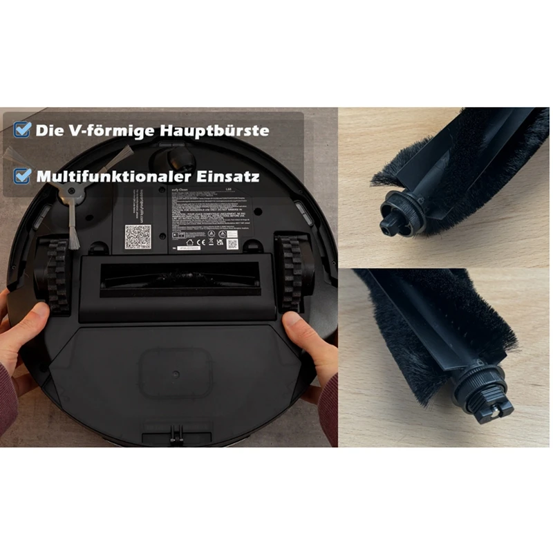 20 Stück für eufy clean l50/l50 ses/l60/l60 Hybrid roboter Staubsauger Hauptseiten bürsten filter Staubbeutel-Zubehörs atz