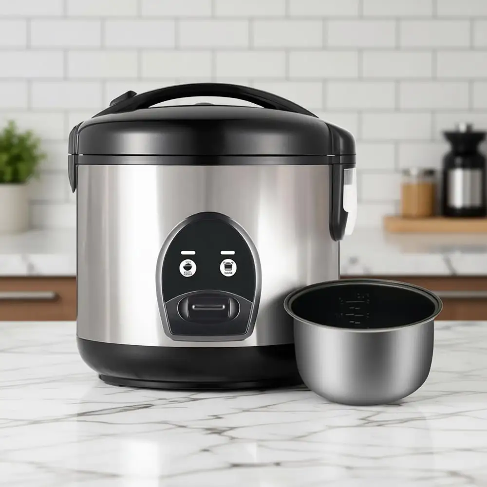 

Мультиварка-пароварка на 10 чаш (для сырых рисовых зерен) — нетоксичная внутренняя чаша, многофункциональная (для приготовления риса, жарки, йогурта), управление одной кнопкой, можно мыть в посудомоечной машине