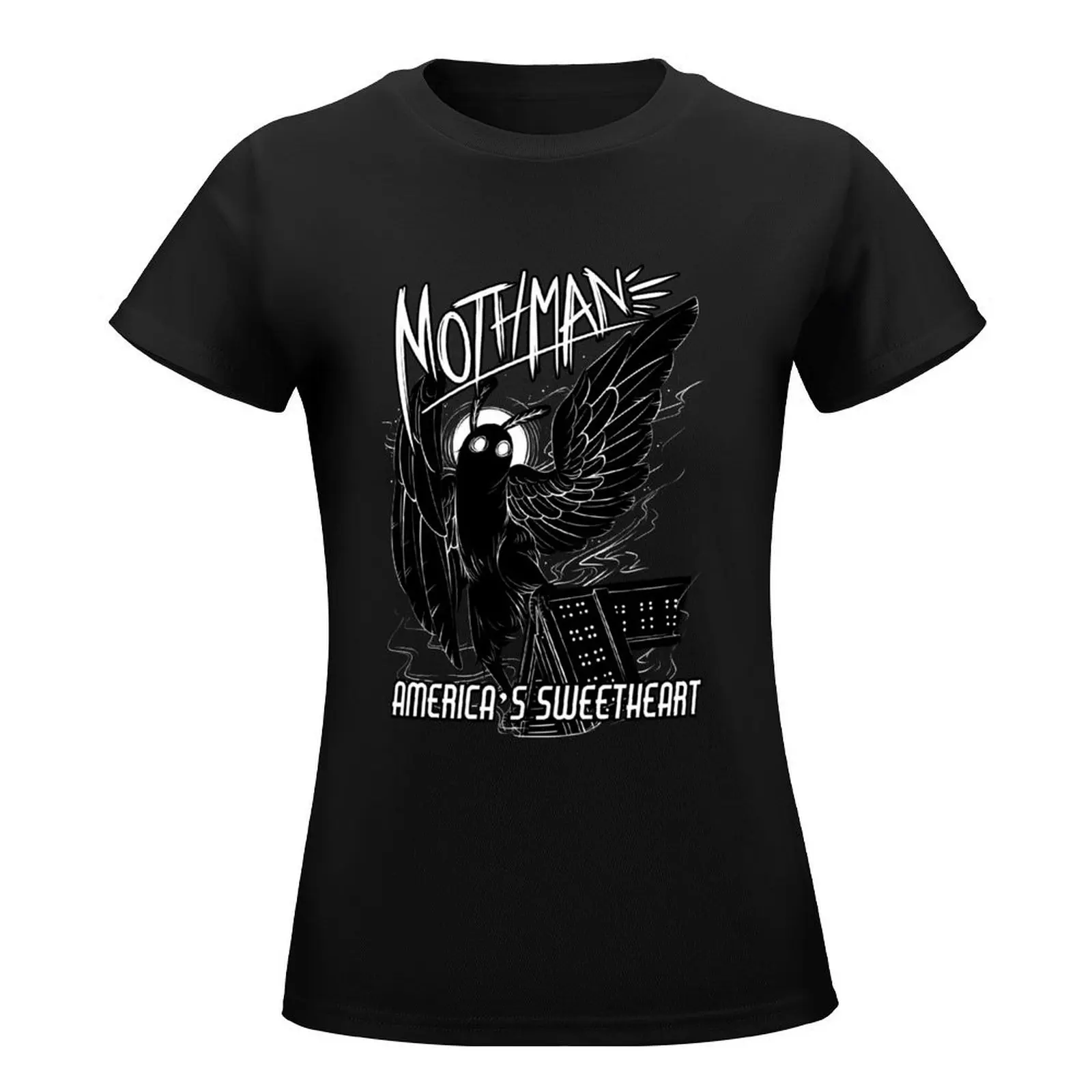 Mothman: America's Sweetheart T-Shirt summer clothes graphics Women's summer blouses 2024