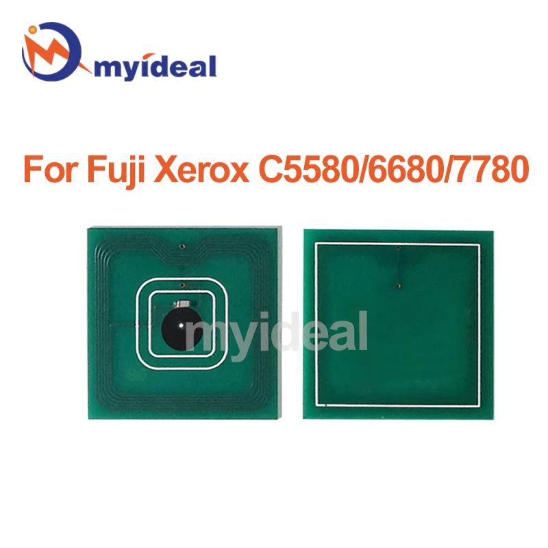 4pcs Toner Chip For Fuji Xerox DocuCentre IV-C5580 C6680 C7780 ApeosPort-VII C7788 C6688 CT201586 Cartridge Printer Refill Chips