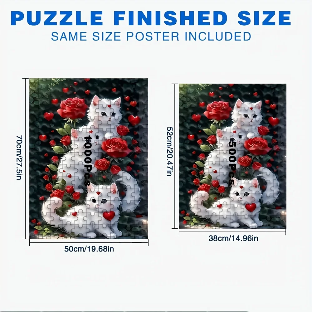 500/1000ピース 大人向けパズル、誕生日、クリスマス、ハロウィーン、ギフトに最適な高品質のリラックスできるファミリーゲーム – パズルに最適